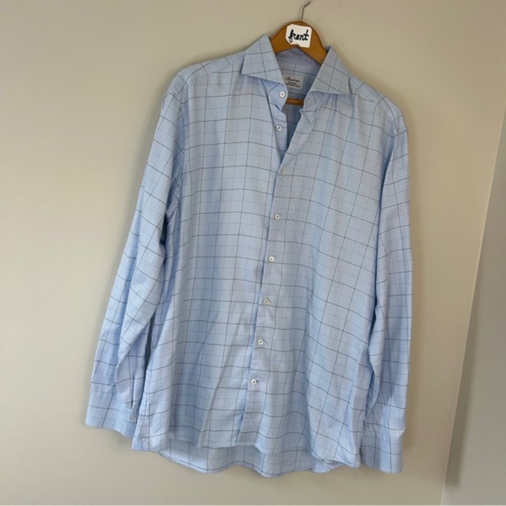 Stenstroms Fitted-body Long Sleeve Button Down Dress Shirt men's 17/43